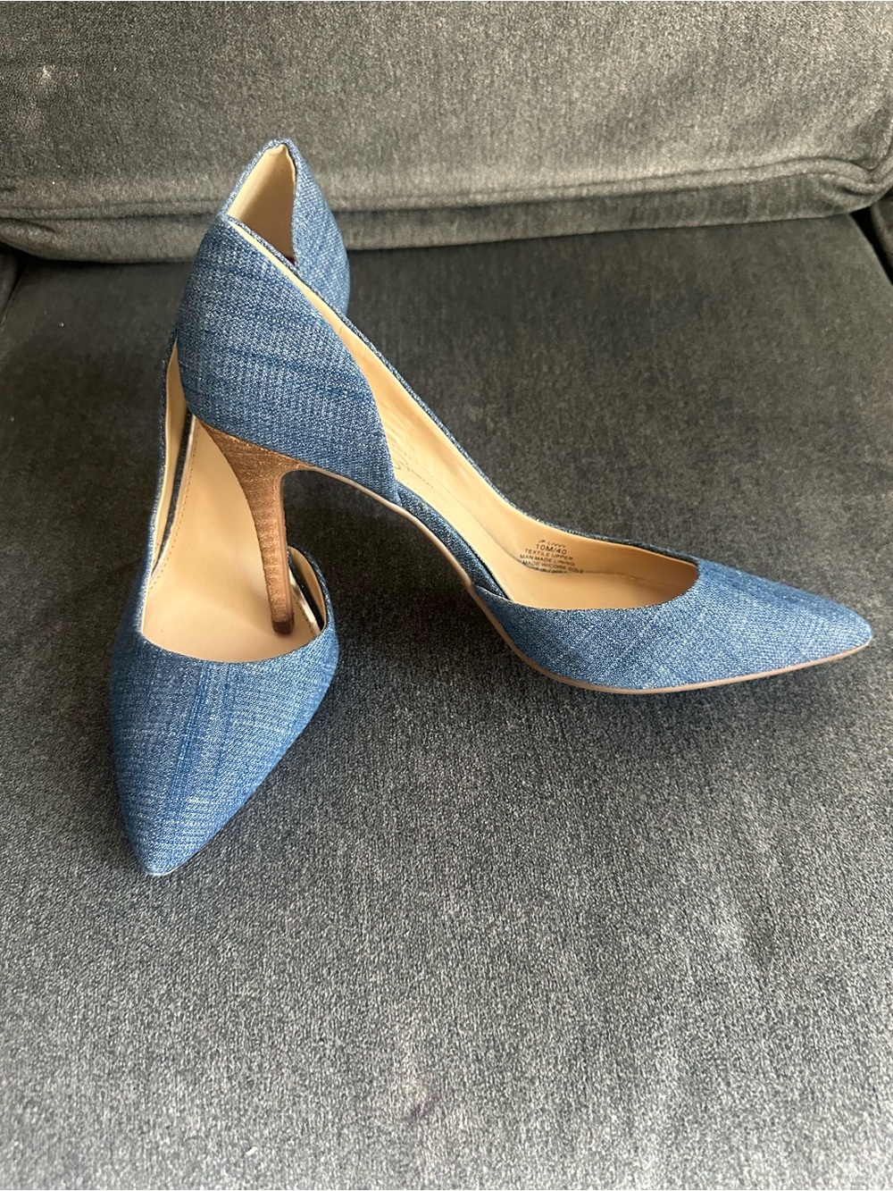 Jessica Simpson Denim Blue Pointed D'Orsay Pumps